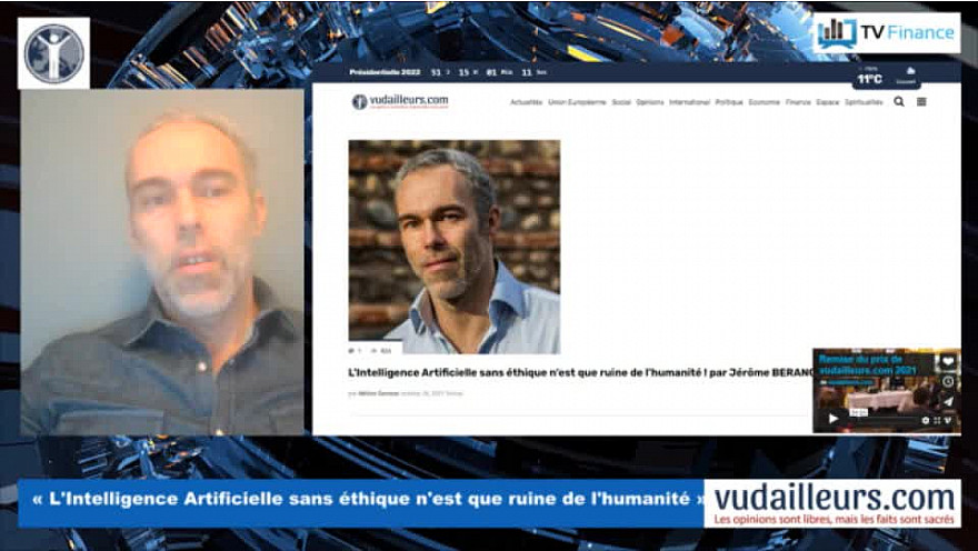 Tv Locale Paris : Jerôme Béranger 'L'intelligence artificielle est dans nos vies'